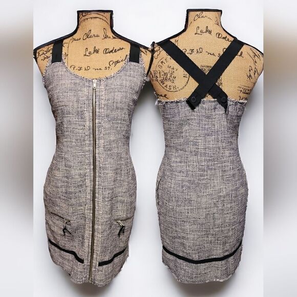 girl.by Band of Outsiders Tweed Mini Dress Size 2/ Oversized - Picture 5 of 11